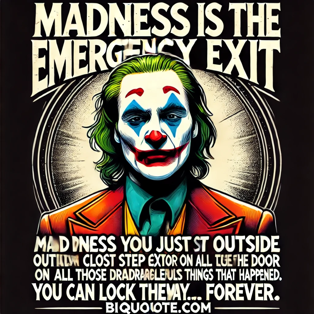 Joker in colorful makeup with the quote 'Smile, because it confuses people. Smile, because it’s easier than explaining what is killing you inside.'