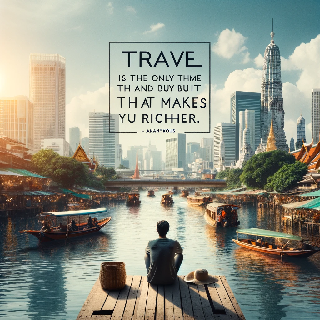 Travel is the only thing you buy that makes you richer. - Anonymous